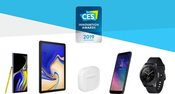 A collection of Samsung's innovative new Galaxy devices for 2019.