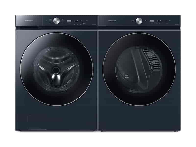 Bespoke Ultra Capacity AI Front Load Washer and Gas Dryer in Brushed Navy