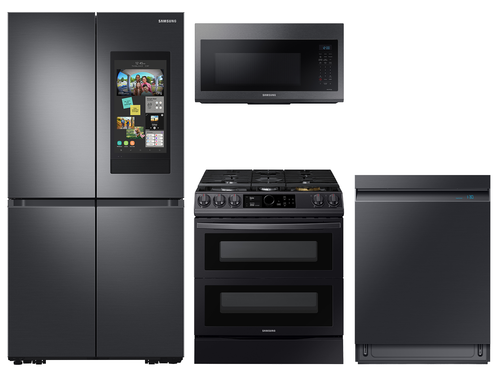 Shop Samsung Side-by-Side Refrigerator Air Fry Convection Oven