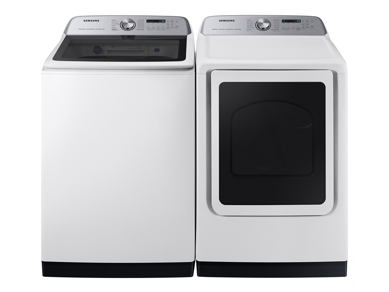 5.4 cu. ft. Smart Top Load Washer with Pet Hair Remover Setting in White