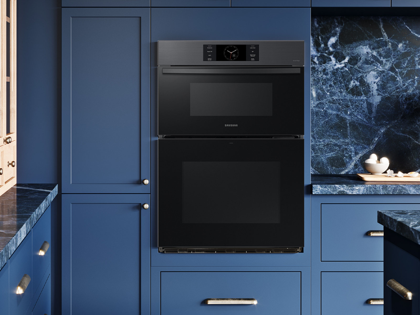 Samsung Bespoke 30 Matte Black Oven/Microwave Combination Electric Wall Oven