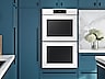 Thumbnail image of Bespoke 30” White Glass Double Wall Oven with AI Pro Cooking™ Camera