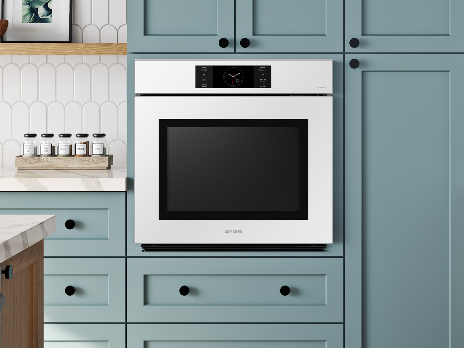 Thumbnail image of Bespoke 30” White Glass Single Wall Oven with AI Pro Cooking™ Camera