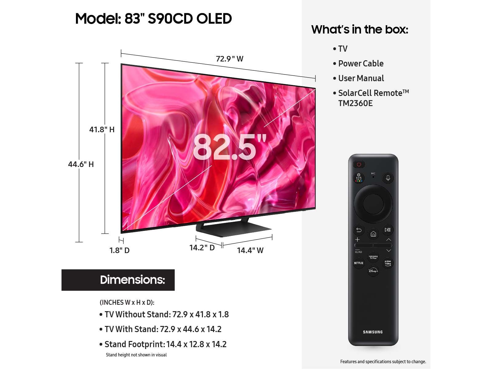 Thumbnail image of 83” Class S90CD OLED 4K Smart TV