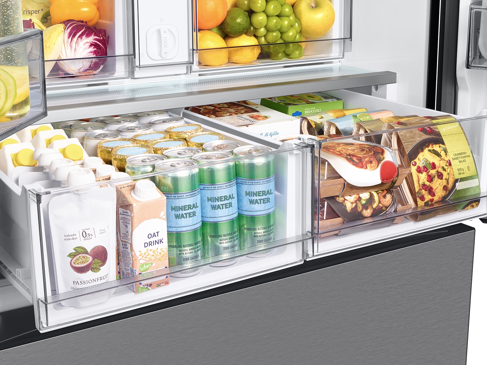 Thumbnail image of Bespoke Energy Efficient 3-Door French Door Refrigerator (30 cu. ft.) with Beverage Center&trade;
