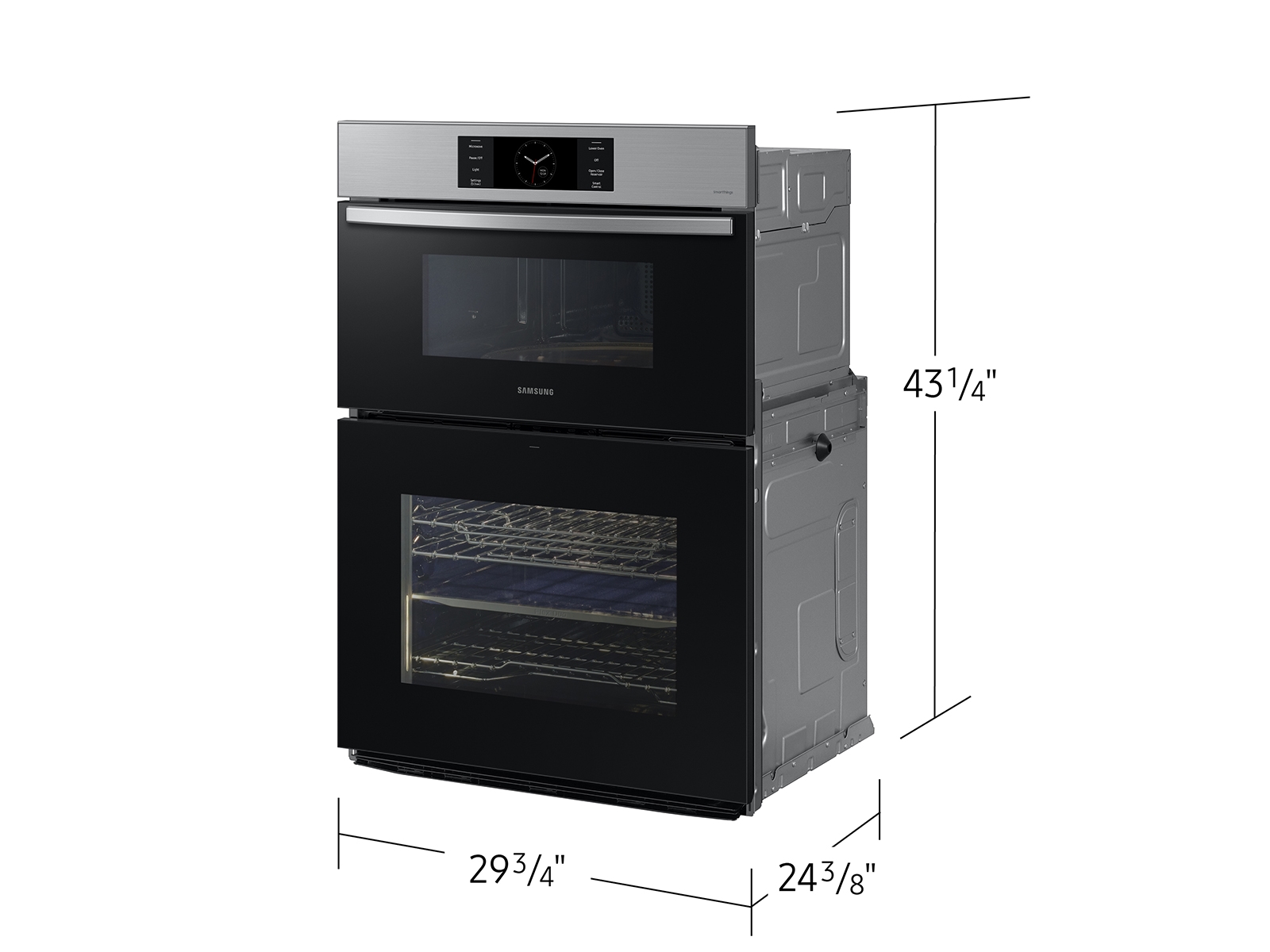 Thumbnail image of Bespoke 30” Microwave Combination Wall Oven with with Flex Duo™ in Stainless Steel