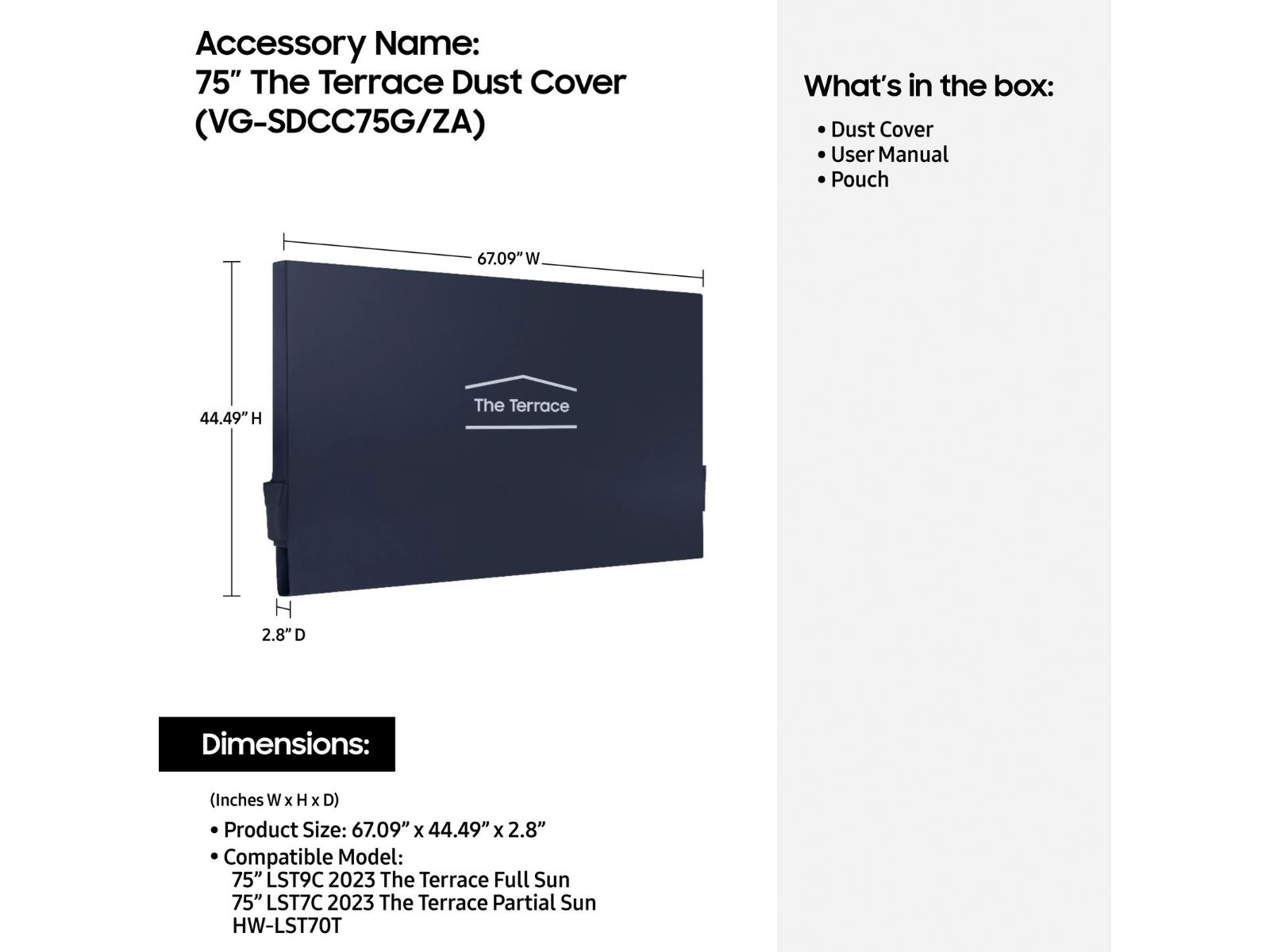 Thumbnail image of 75&quot; Class The Terrace Outdoor Dust Cover