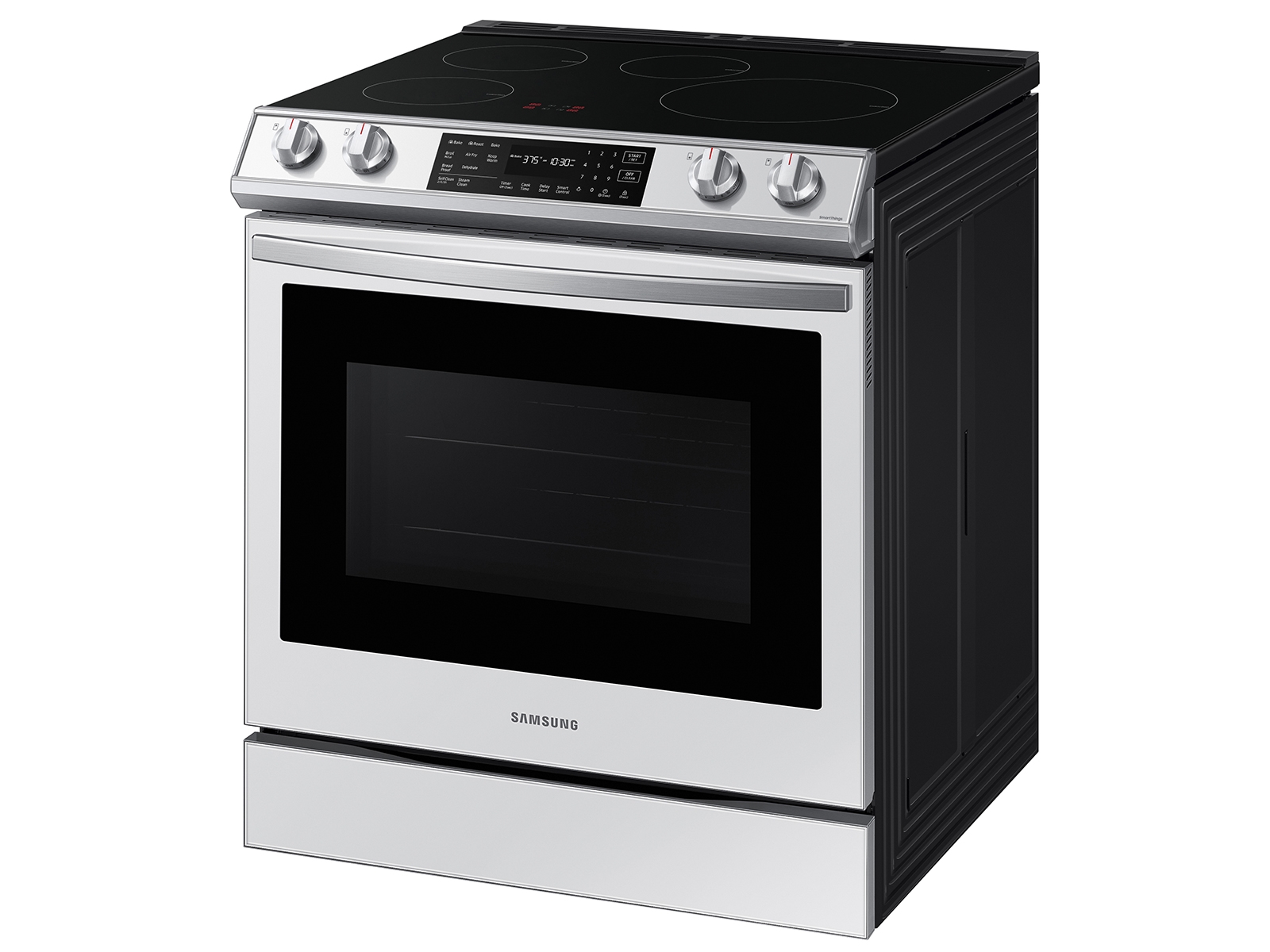 Samsung NQ70CB700D12 Bespoke Series 30 Inch White Glass 7 cu. ft. Total  Capacity Electric Double Wall Oven/Microwave Combo Steam Oven