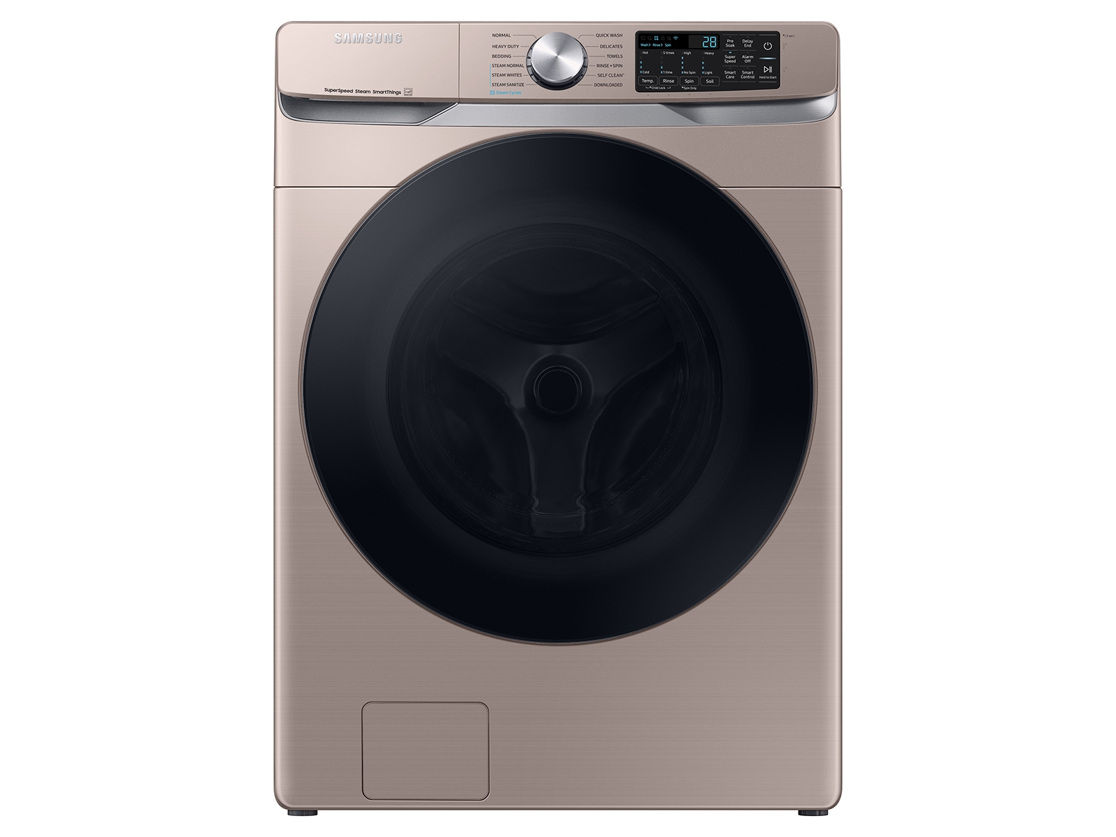 Samsung 4.5 cu. ft. Large Capacity Smart Front Load Washer with Super Speed Wash in Champagne(WF45B6300AC/US)