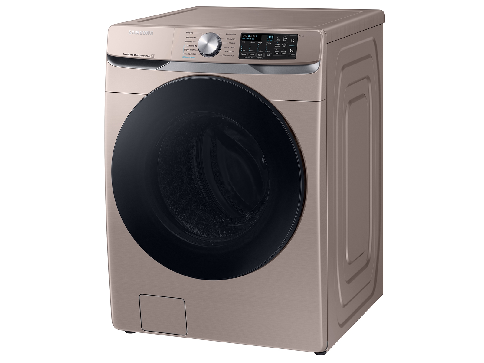 Samsung WF45B6300AW 27 Inch Smart Front Load Washer with 4.5 Cu. Ft.  Capacity, 10 Washing Cycles, Steam Cycle, Sanitize, Quick Wash, Self  Clean+, Super Speed Wash, ADA Compliant, and Energy Star® Rated: White