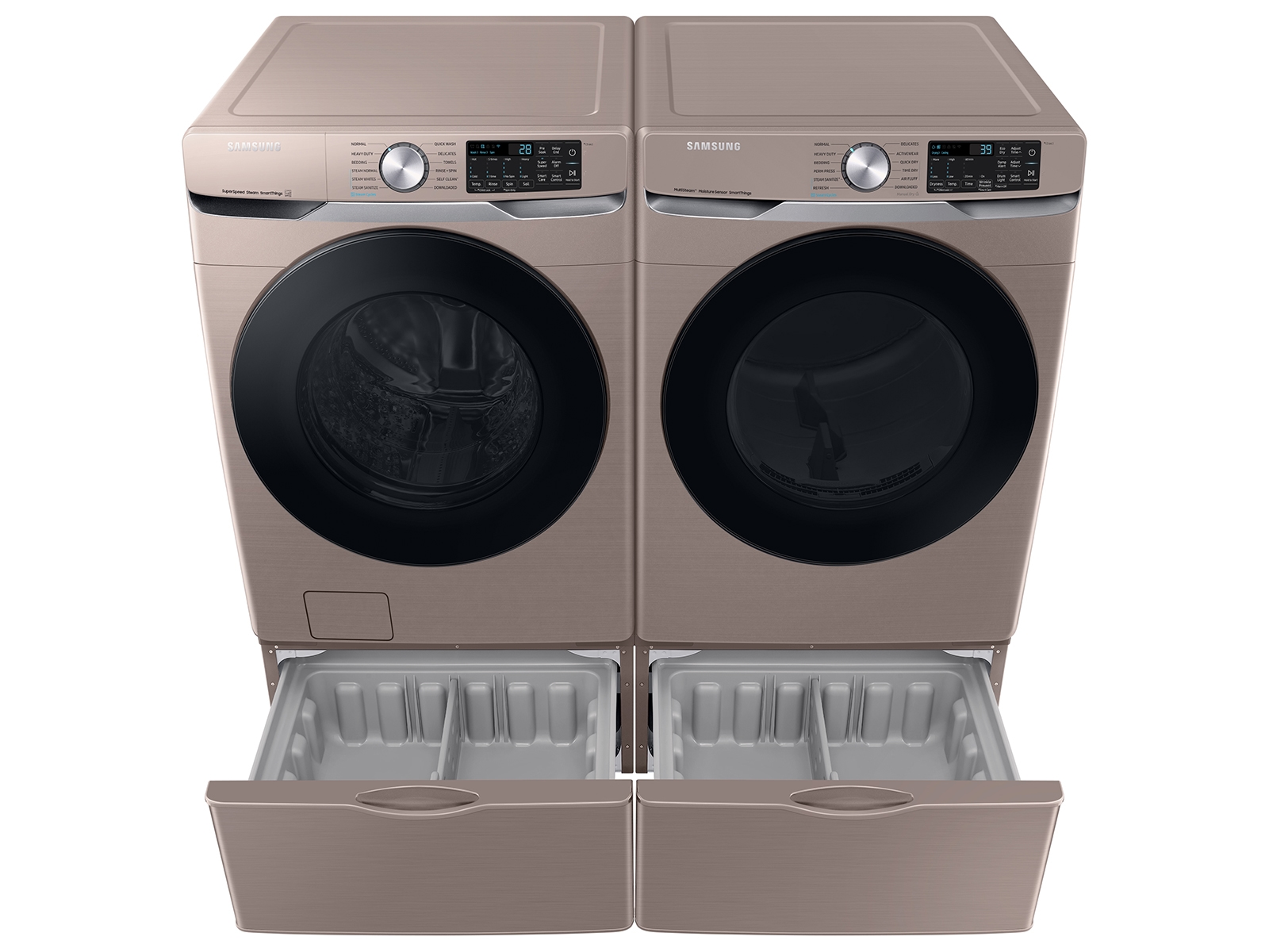 Thumbnail image of 4.5 cu. ft. Large Capacity Smart Front Load Washer with Super Speed Wash - Champagne