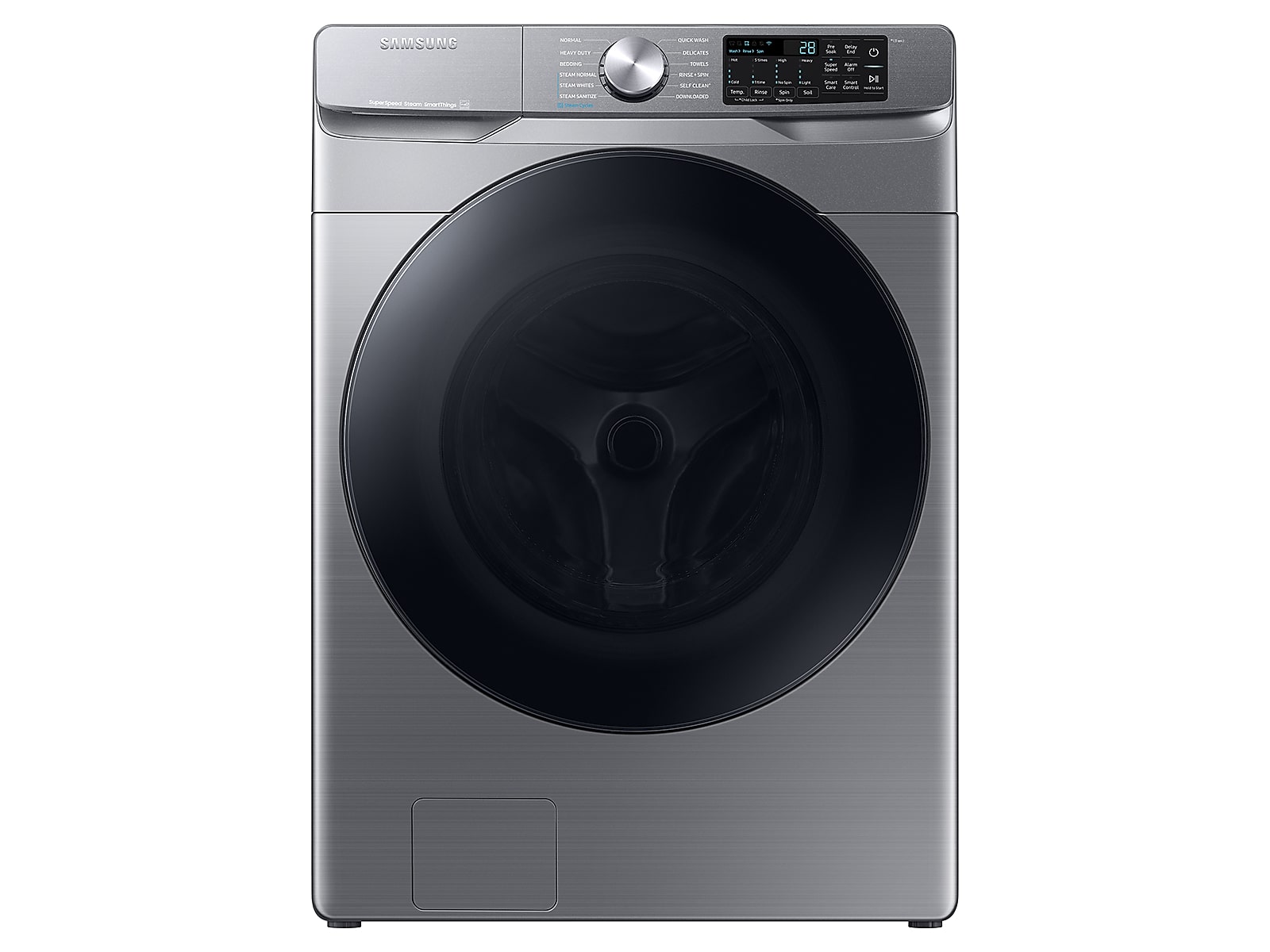 Samsung 4.5 cu. ft. Large Capacity Smart Front Load Washer with Super Speed Wash in Platinum(WF45B6300AP/US) photo