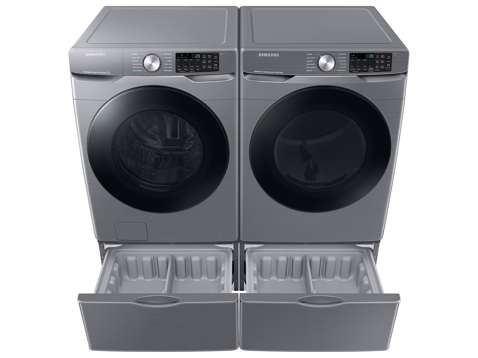 Thumbnail image of 4.5 cu. ft. Large Capacity Smart Front Load Washer with Super Speed Wash in Platinum