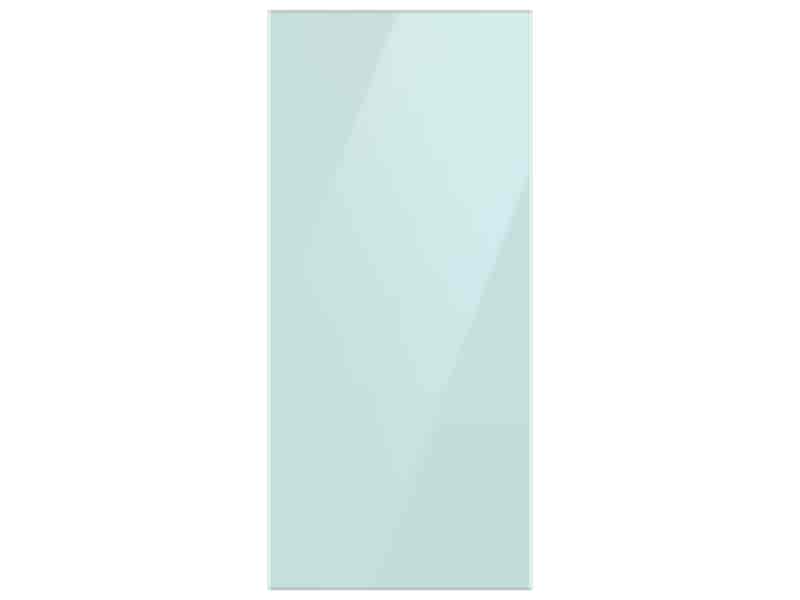 Bespoke 4-Door Flex™ Refrigerator Panel in Morning Blue Glass - Top Panel