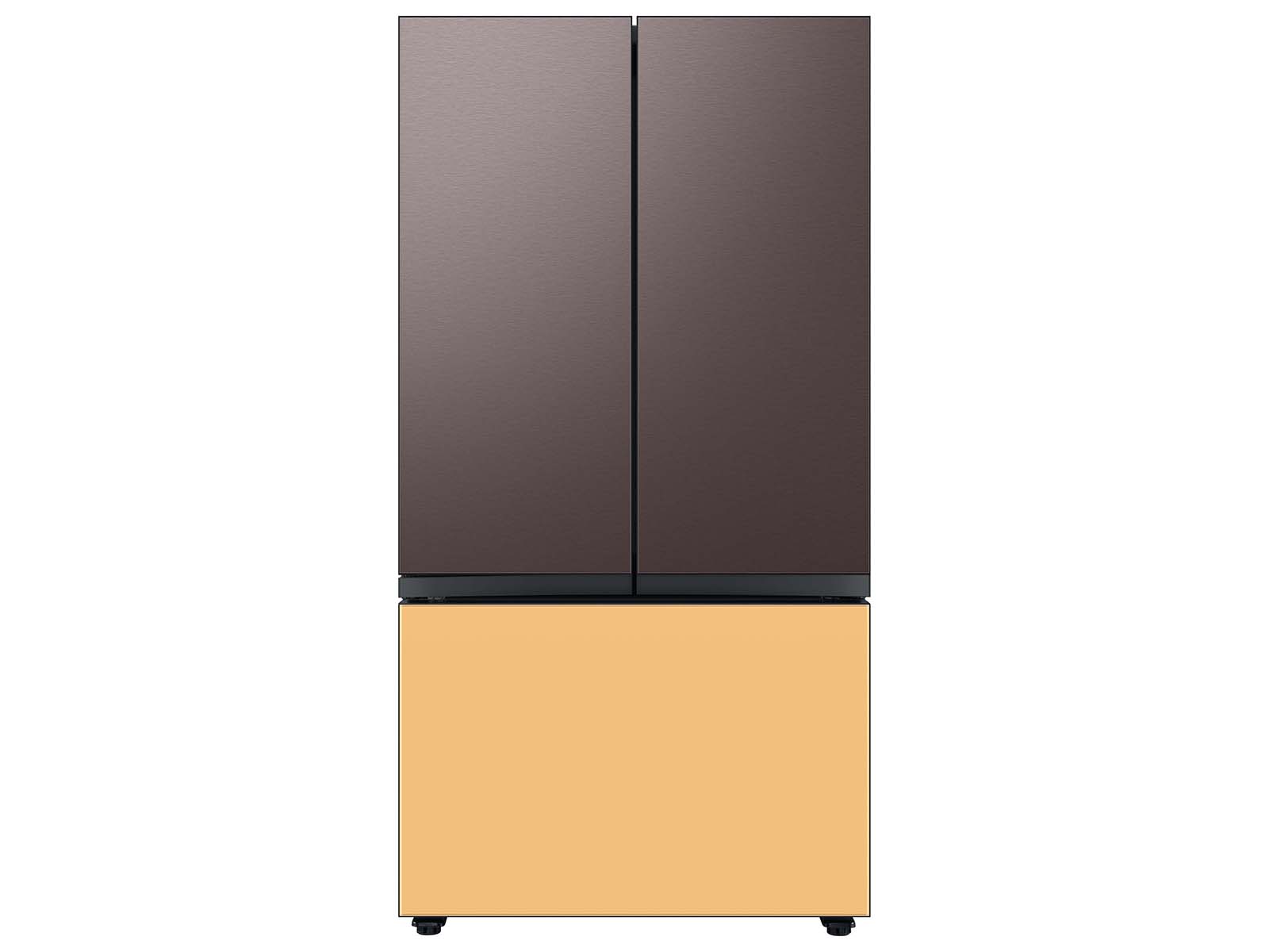 Thumbnail image of Bespoke 3-Door French Door Refrigerator Panel in Tuscan Steel - Top Panel