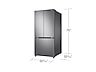 Thumbnail image of 25 cu. ft. 33” 3-Door French Door Refrigerator with Beverage Center™ in Stainless Steel