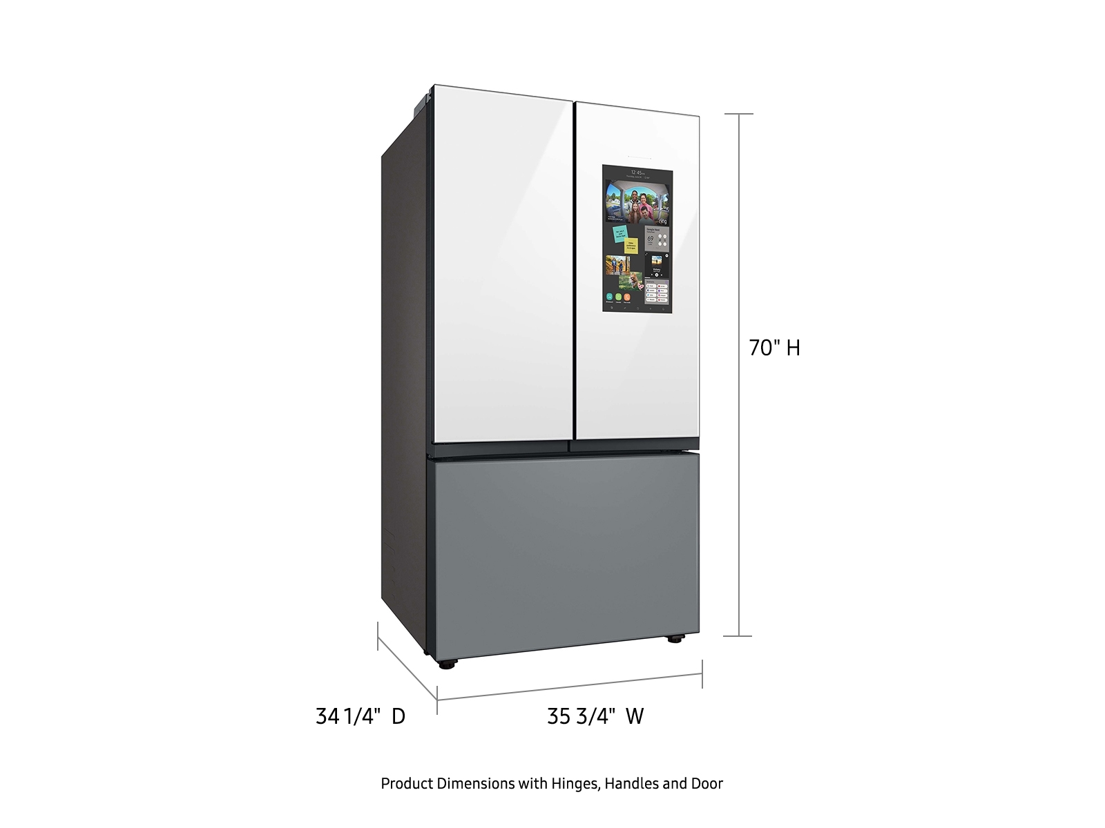 Samsung BESPOKE 36 French Door Refrigerator Model # RF30BB6900AC