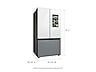 Thumbnail image of Bespoke 3-Door French Door Refrigerator (30 cu. ft.) - with Family Hub™ in White Glass