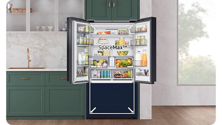 Samsung Refrigerators - BESPOKE French Door 3 Door ADA 25 Cu Ft