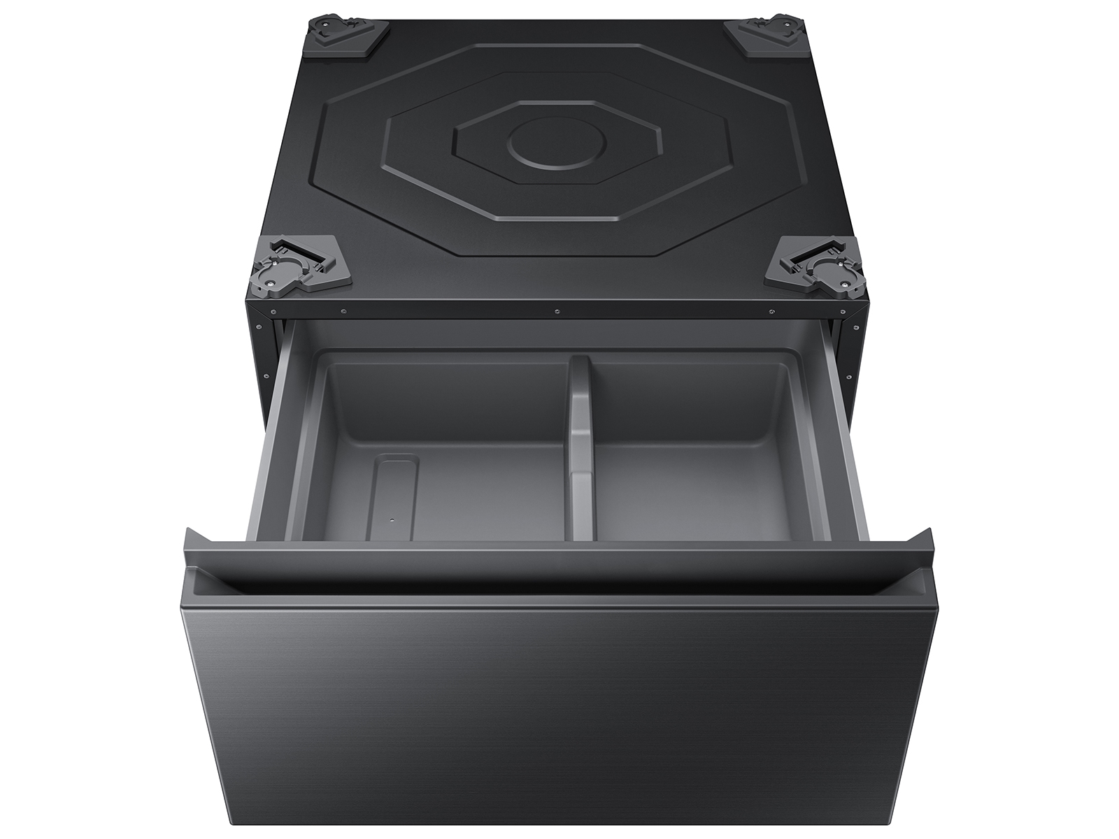Thumbnail image of Bespoke 27” Laundry Pedestal with Storage Drawer in Brushed Black