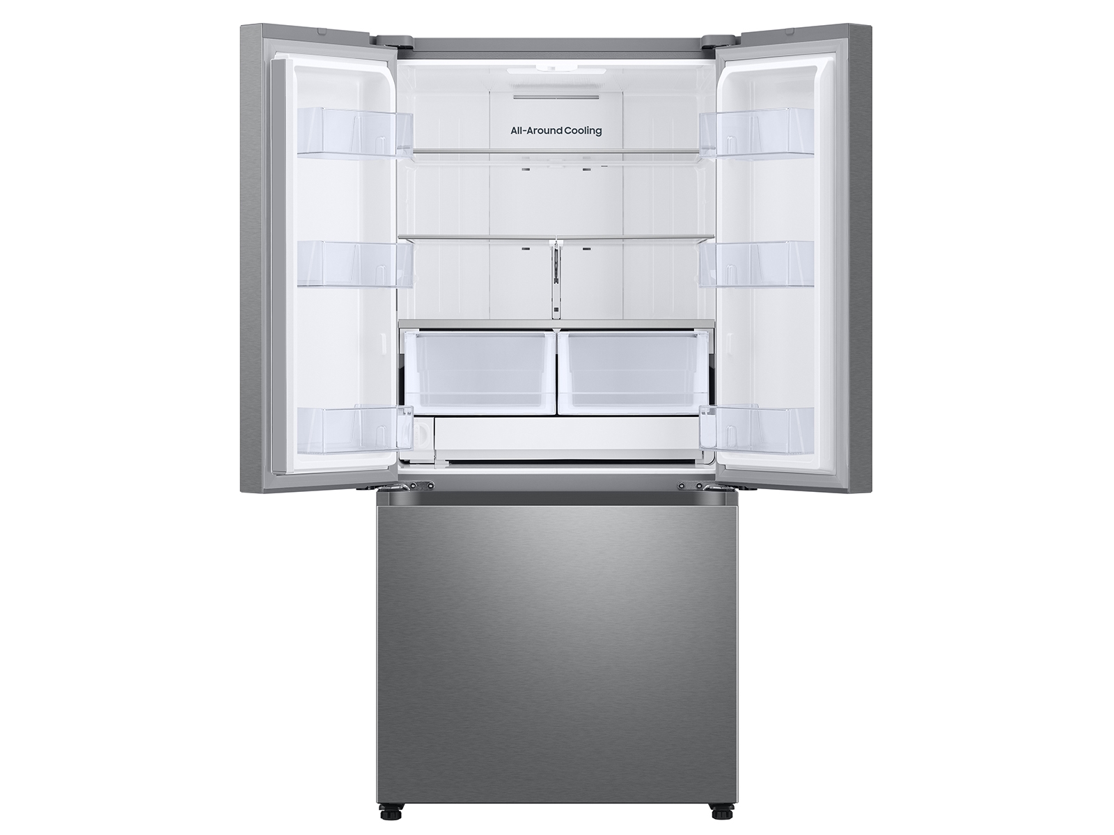 Thumbnail image of 25 cu. ft. 33&quot; 3-Door French Door Refrigerator with Dual Auto Ice Maker in Stainless Steel