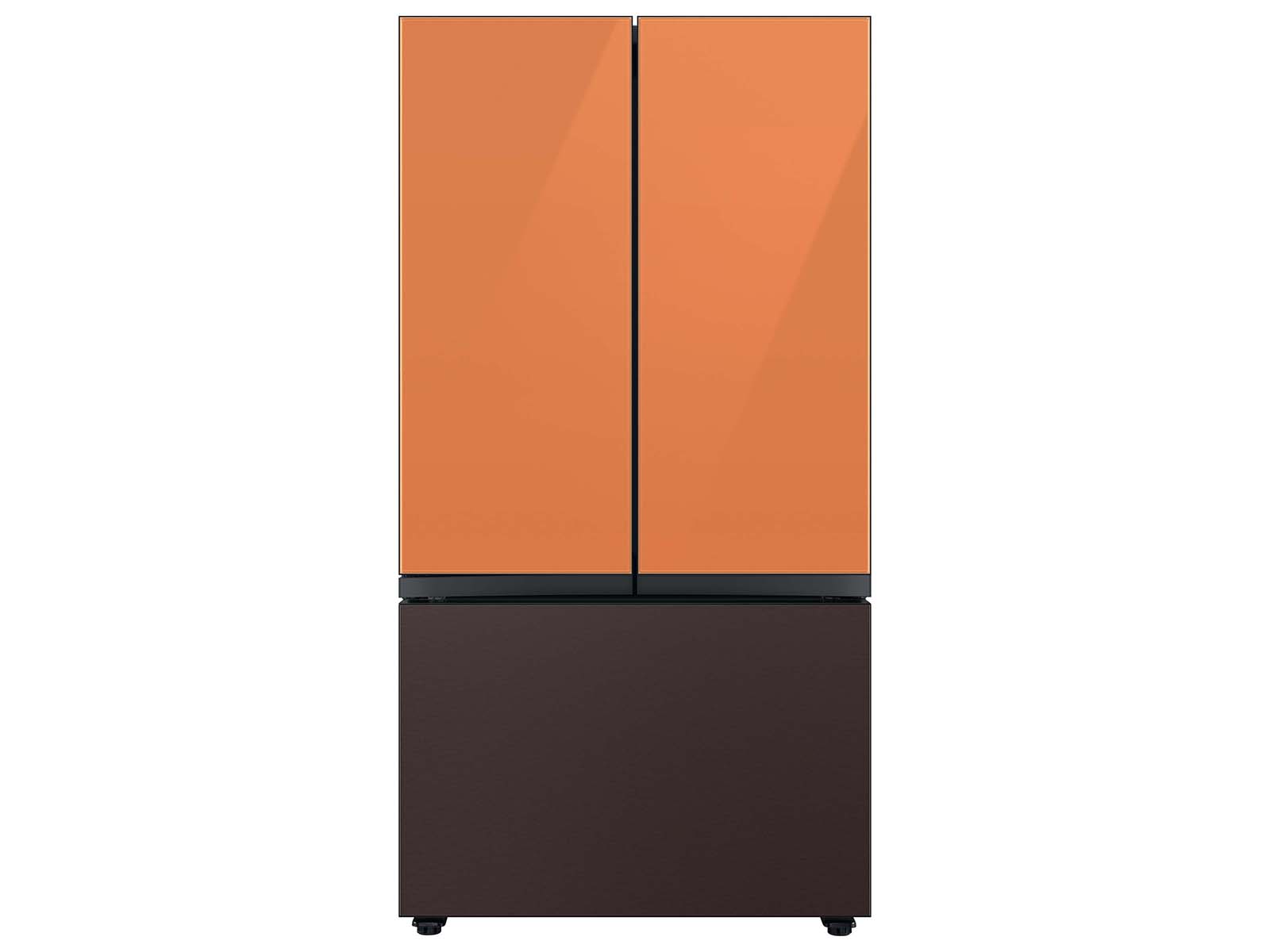 Thumbnail image of Bespoke 3-Door French Door Refrigerator Panel in Tuscan Steel - Bottom Panel