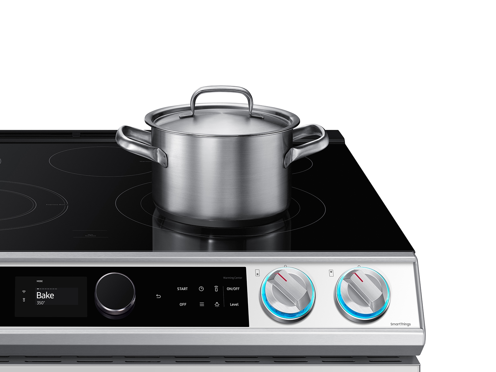 Thumbnail image of Bespoke Smart Slide-in Electric Range 6.3 cu. ft. with Smart Dial &amp; Air Fry in White Glass