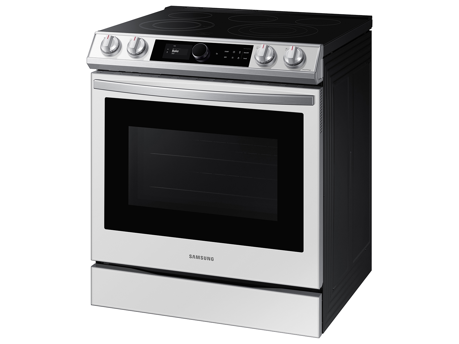 Thumbnail image of Bespoke Smart Slide-in Electric Range 6.3 cu. ft. with Smart Dial &amp; Air Fry in White Glass