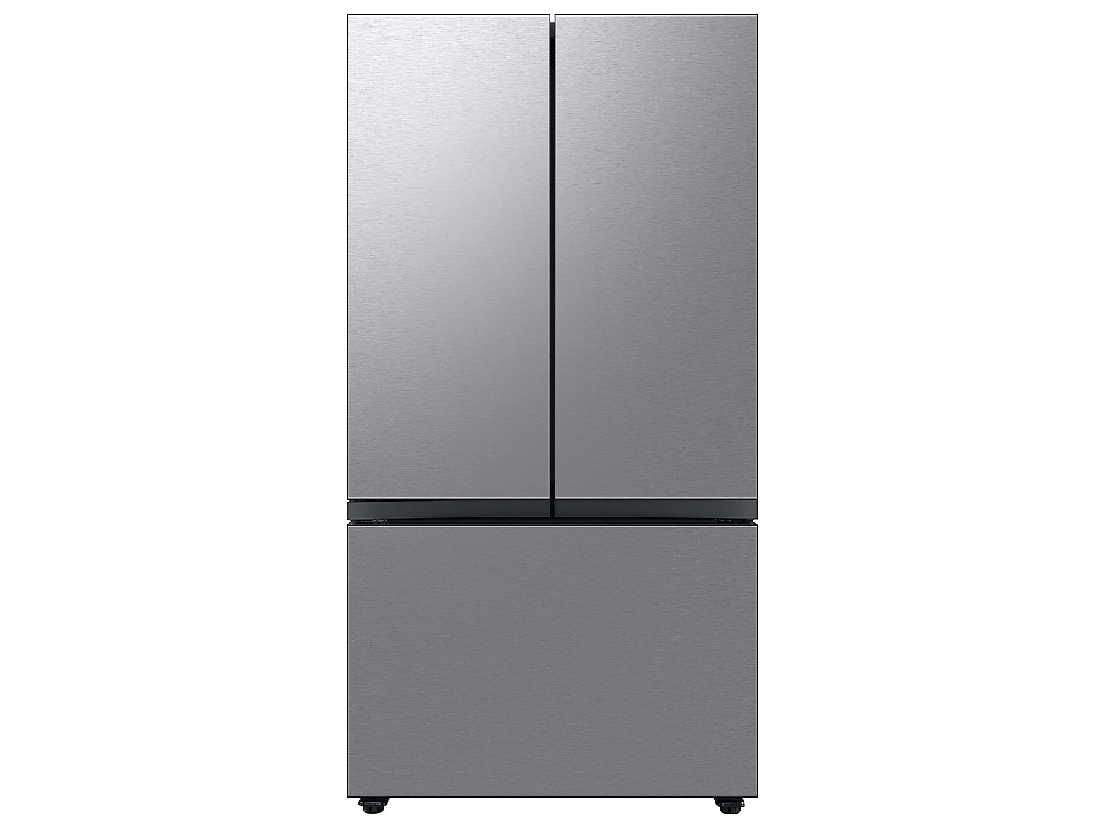 Samsung Bespoke 3-Door French Door Refrigerator (30 cu. ft.) with Beverage Center™ in Stainless Steel(RF30BB6600QLAA)