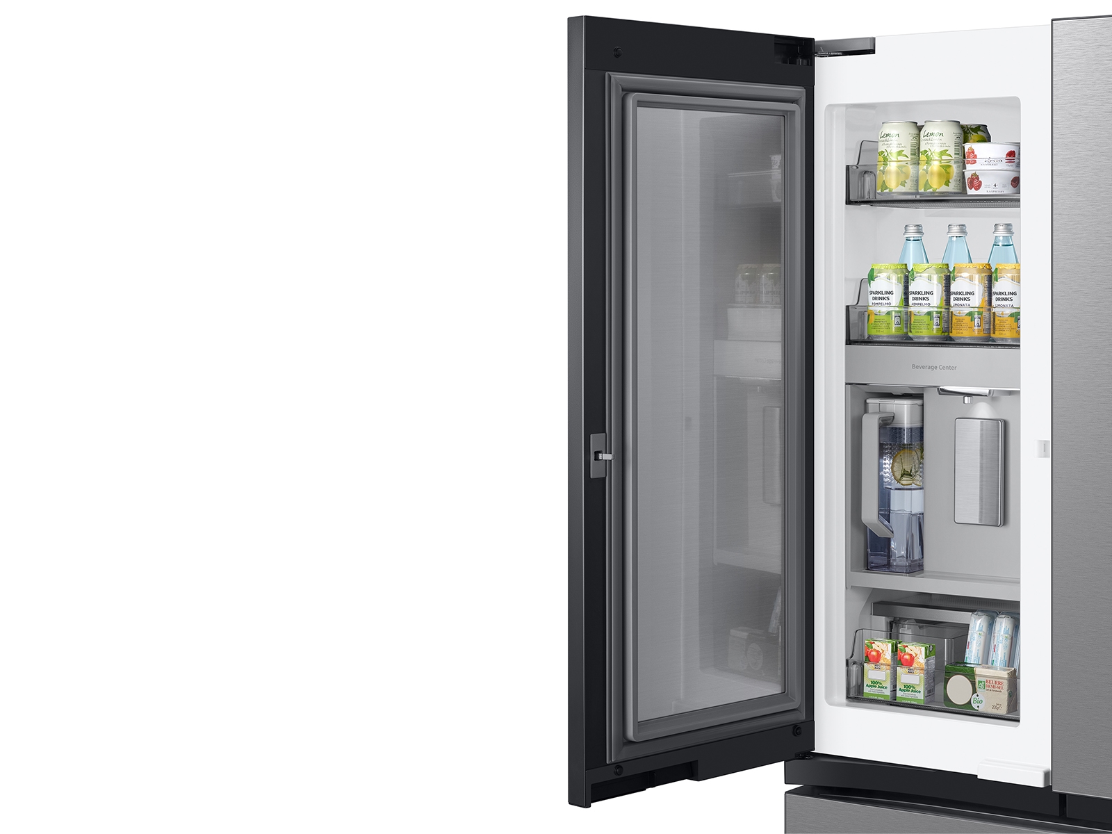 Thumbnail image of Bespoke 3-Door French Door Refrigerator (30 cu. ft.) with Beverage Center&trade; in Stainless Steel