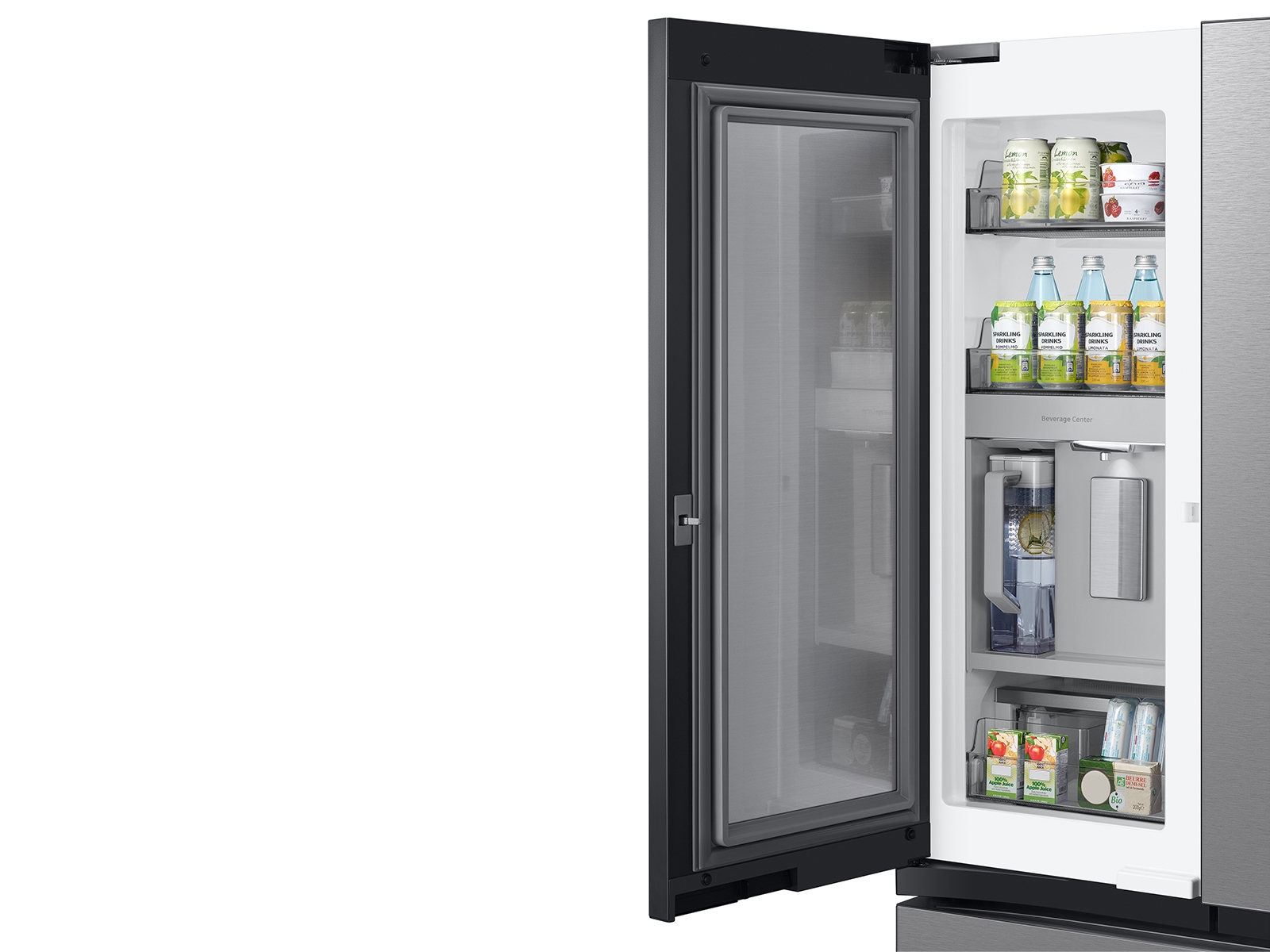 **Bespoke 3-Door French Door Refrigerator (30 cu. ft.) with Beverage Center™ in Stainless Steel**