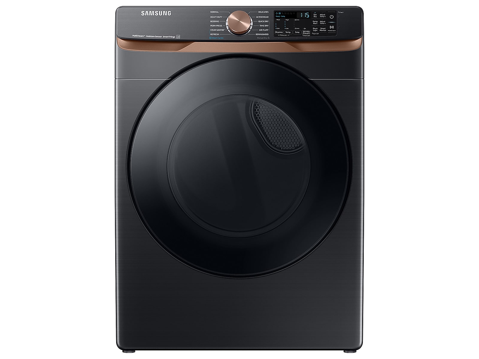 Samsung 7.5 cu. ft. Smart Gas Dryer with Steam Sanitize+ and Sensor Dry in Brushed Black(DVG50BG8300VA3)