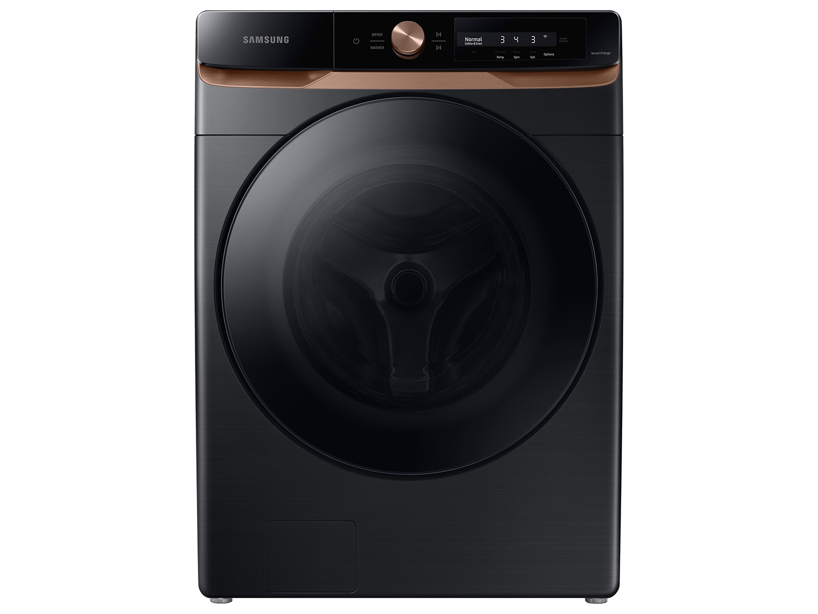 Thumbnail image of 4.6 cu. ft. Large Capacity AI Smart Dial Front Load Washer with Auto Dispense and Super Speed Wash in Brushed Black