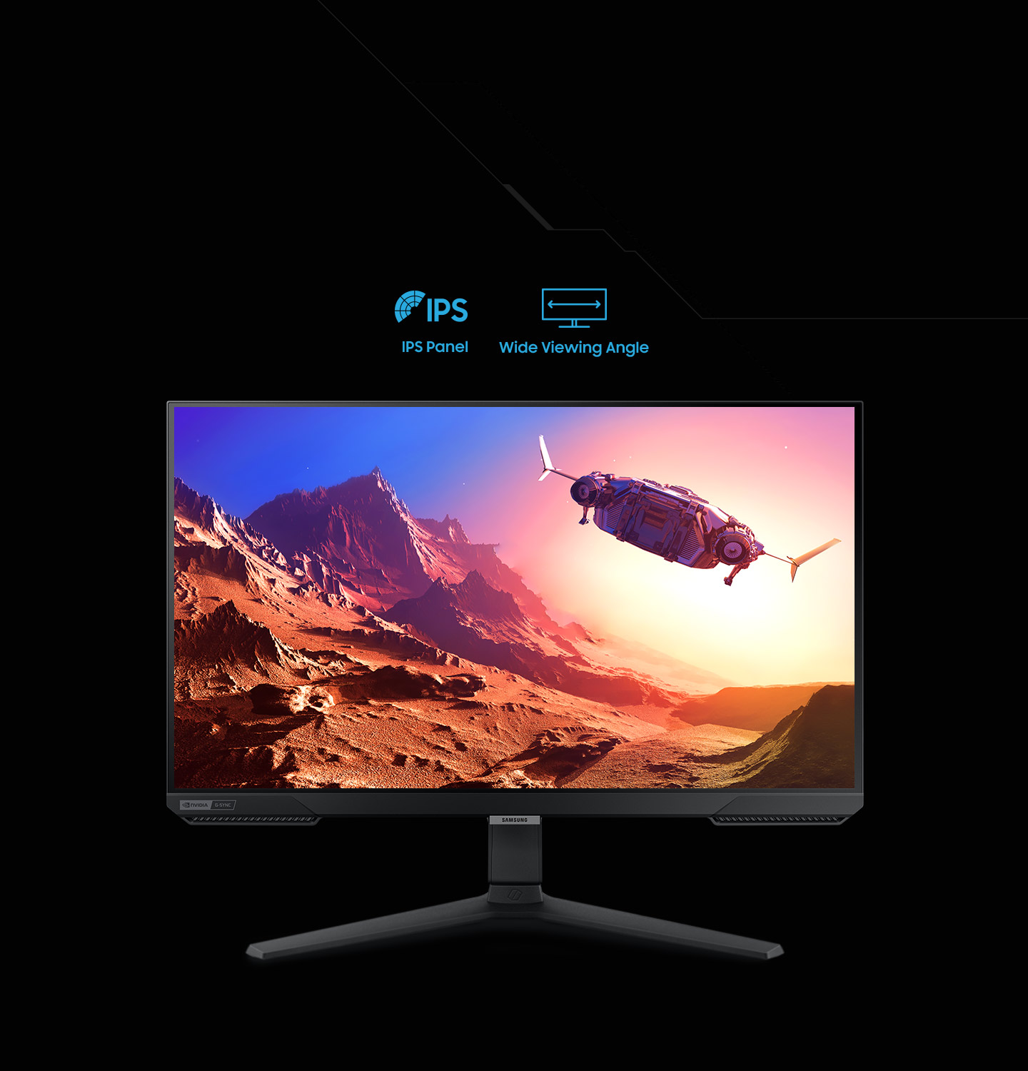 Samsung 27” Odyssey FHD IPS 240Hz G-Sync Gaming Monitor Black