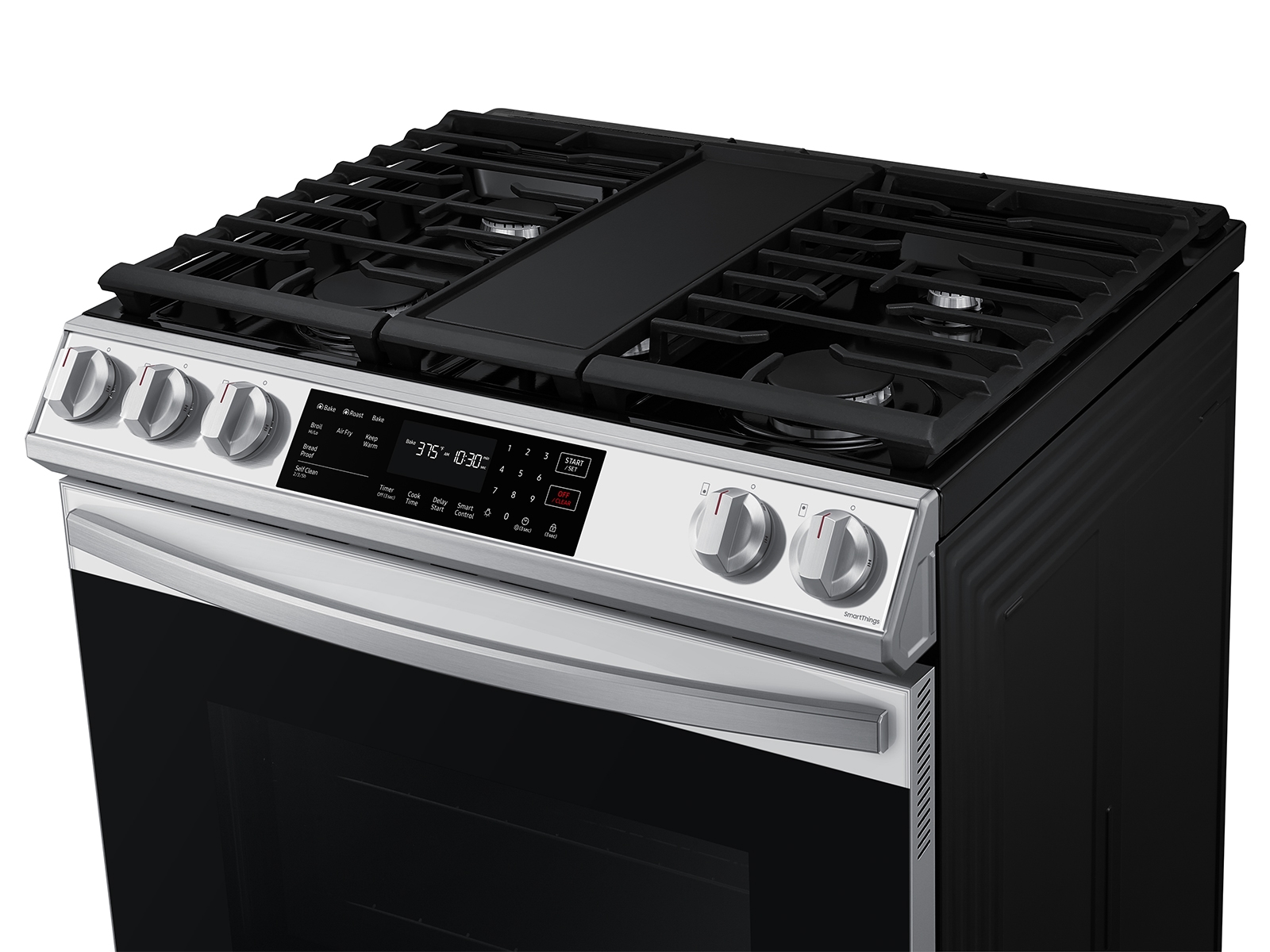 Thumbnail image of Bespoke 6.0 cu. ft. Smart Slide-in Gas Range with Air Fry & Convection in White Glass