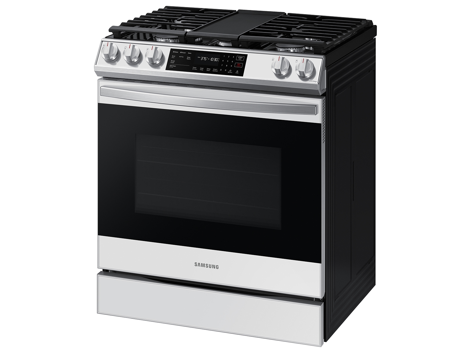 Thumbnail image of Bespoke 6.0 cu. ft. Smart Slide-in Gas Range with Air Fry & Convection in White Glass
