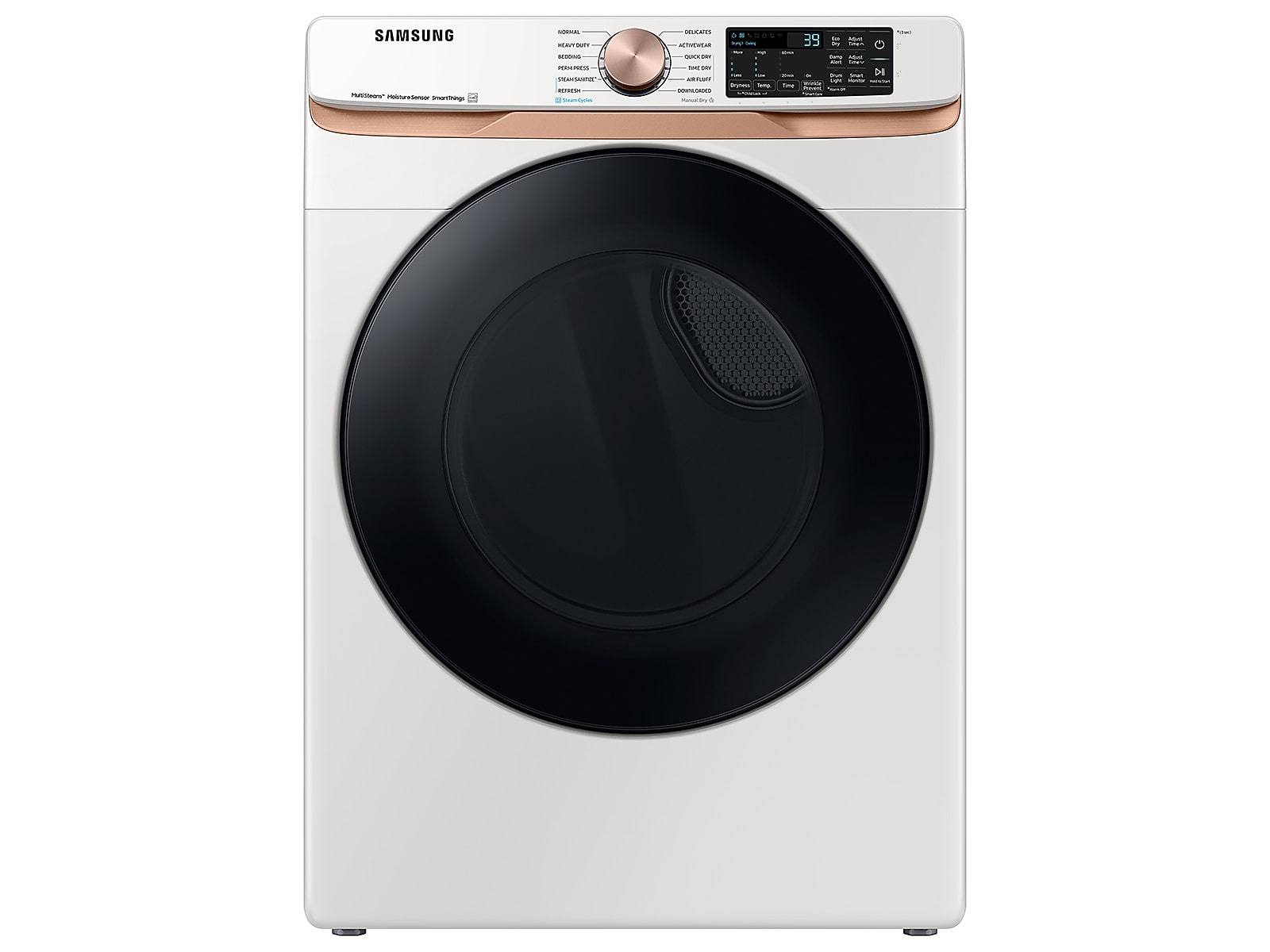 Samsung 7.5 cu. ft. Smart Gas Dryer with Steam Sanitize+ and Sensor Dry in Ivory(DVG50BG8300EA3)