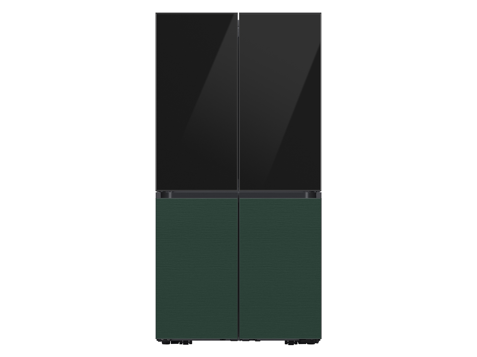 Bespoke 4-Door Flex™ Refrigerator Panel in Charcoal Glass - Top Panel ...