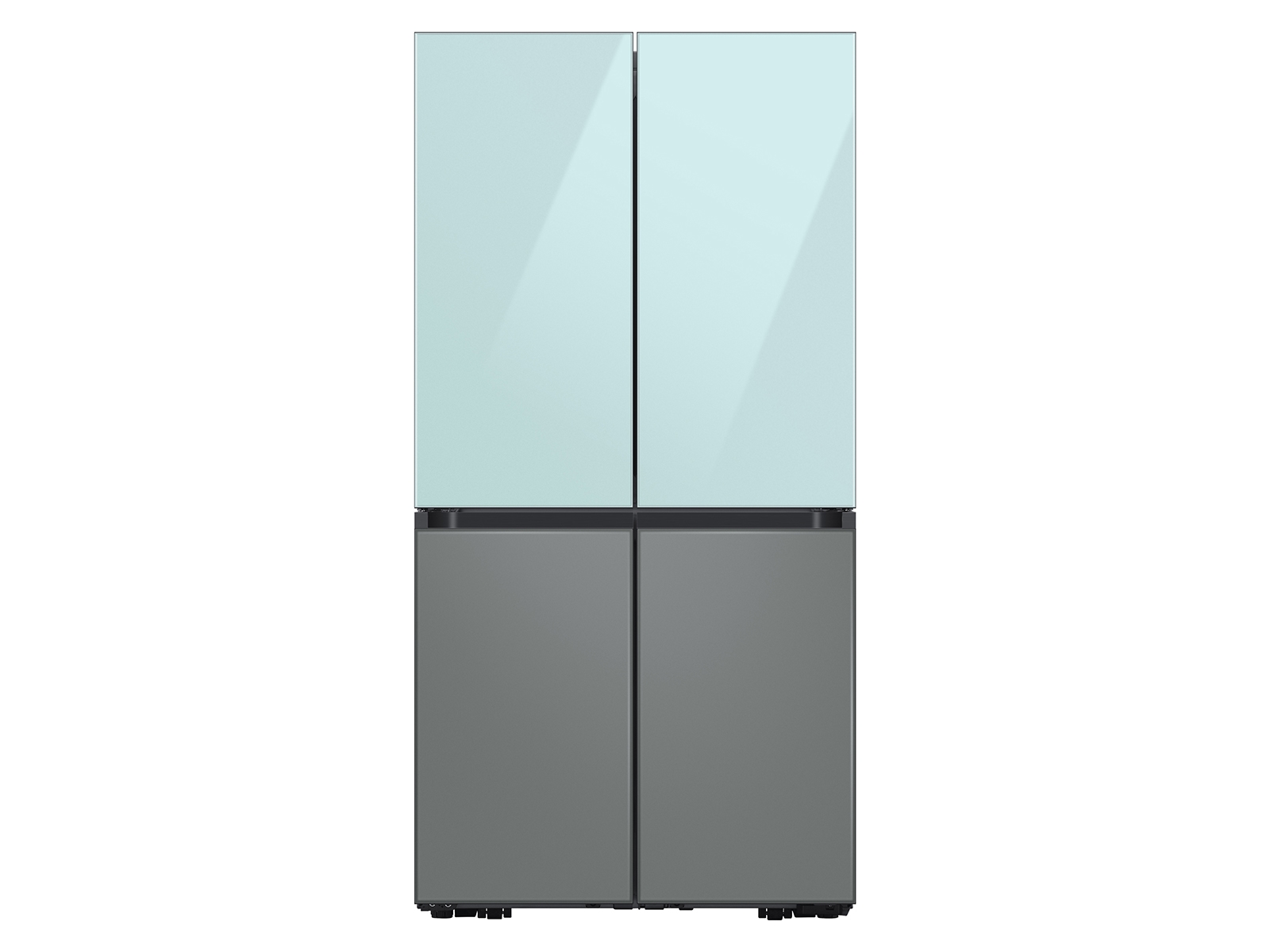 Thumbnail image of Bespoke 4-Door Flex&trade; Refrigerator Panel in Morning Blue Glass - Top Panel