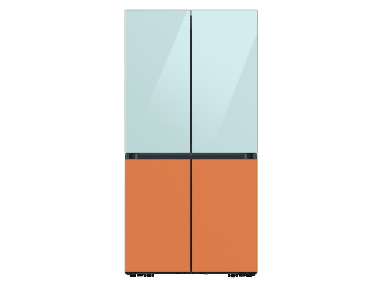Thumbnail image of Bespoke 4-Door Flex&trade; Refrigerator Panel in Morning Blue Glass - Top Panel