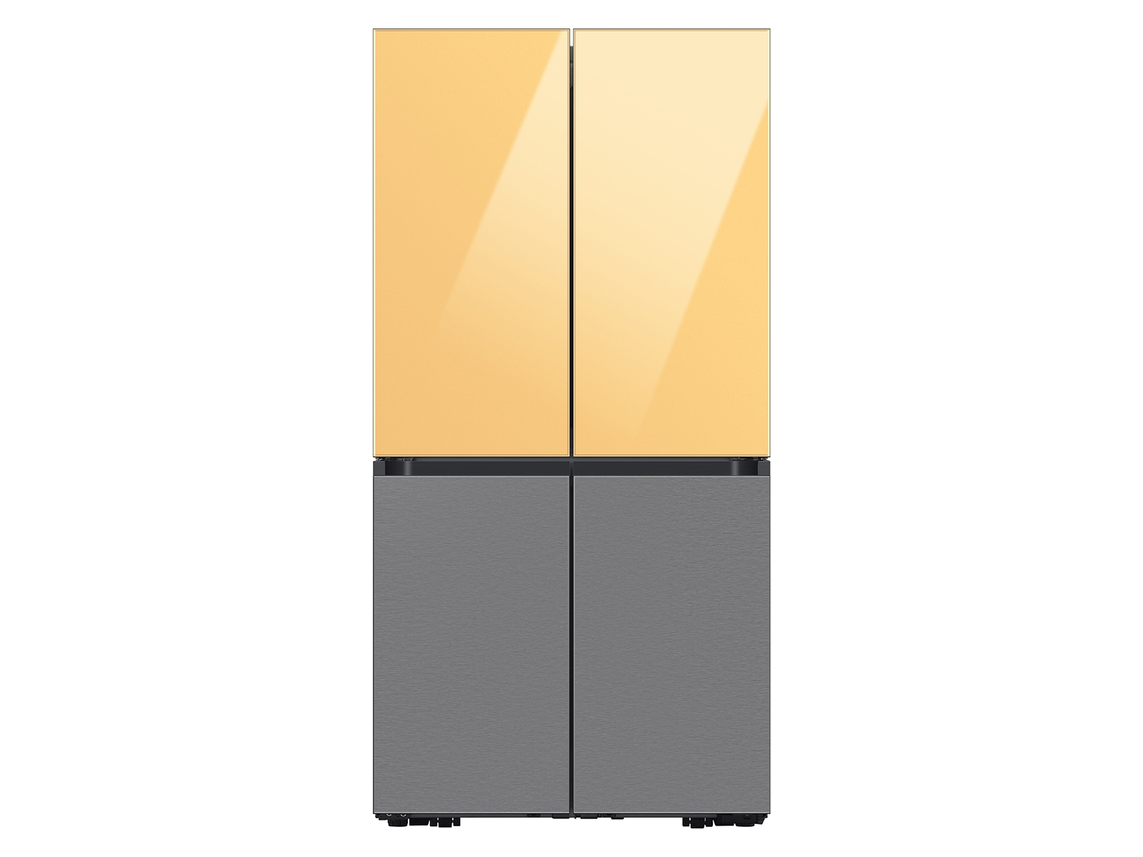 Thumbnail image of Bespoke 4-Door Flex&trade; Refrigerator Panel in Sunrise Yellow Glass - Top Panel