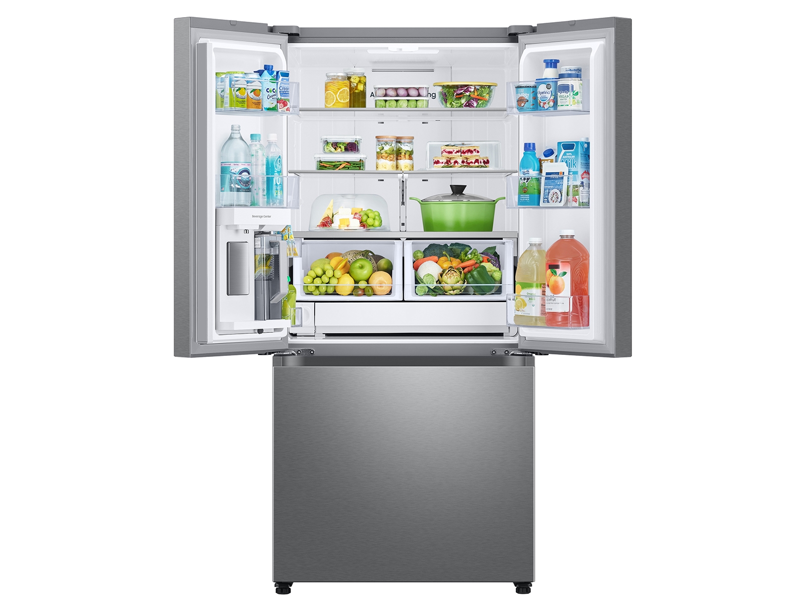Thumbnail image of 25 cu. ft. 33&quot; 3-Door French Door Refrigerator with Beverage Center&trade; in Stainless Steel