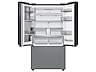 Thumbnail image of Bespoke 3-Door French Door Refrigerator (30 cu. ft.) – with Family Hub™ in Charcoal Glass