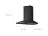 Thumbnail image of 30” Wall Mount Hood in Black Stainless Steel