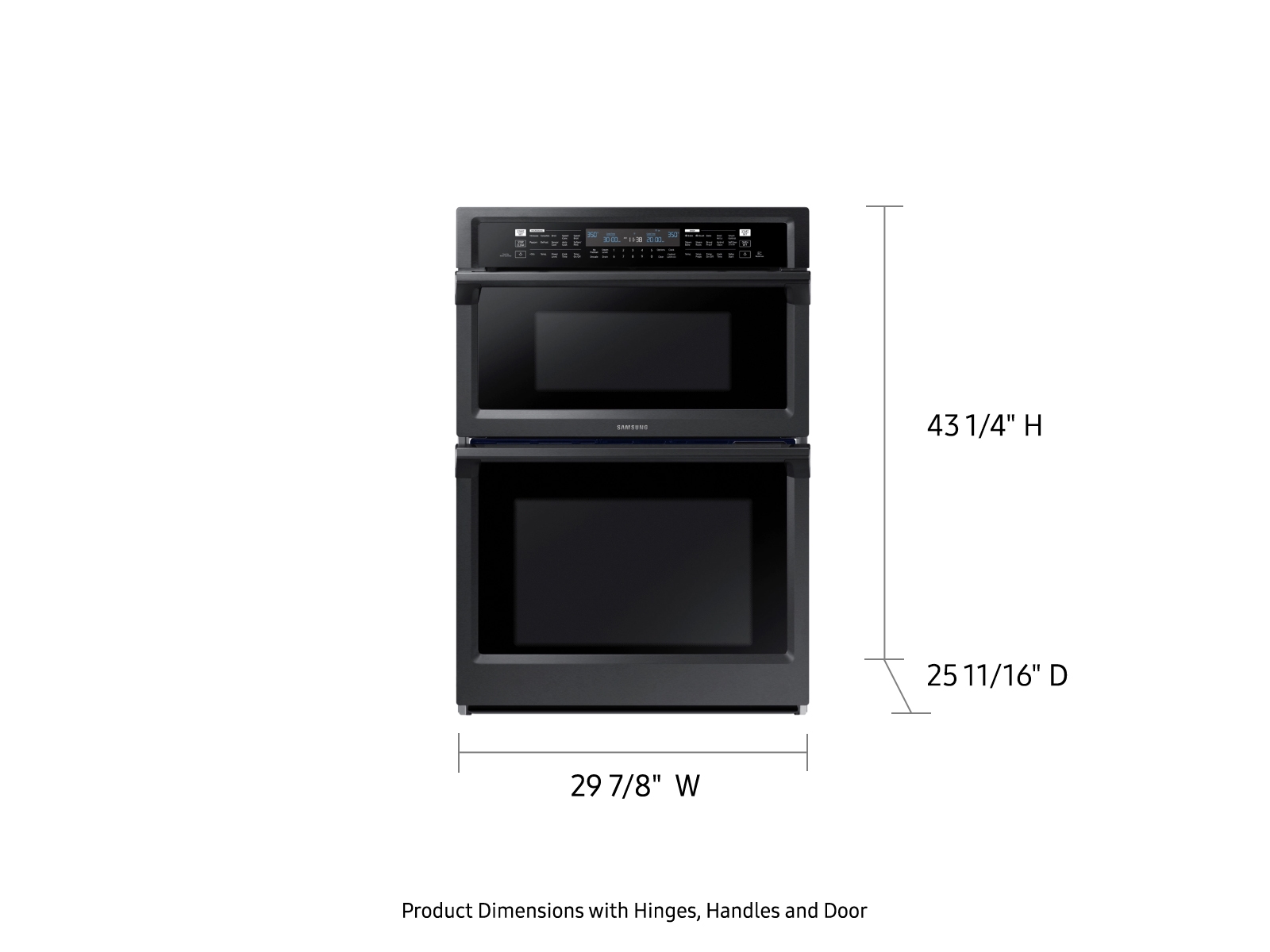 Samsung 30 Stainless Steel Oven/Microwave Combination Electric Wall Oven