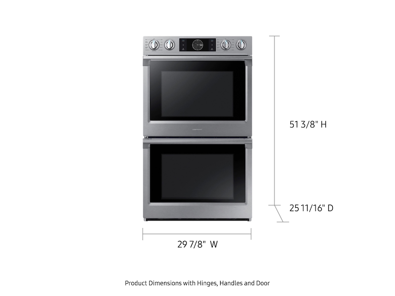 30&quot; Smart Double Wall Oven with Flex Duo&trade; in Stainless Steel