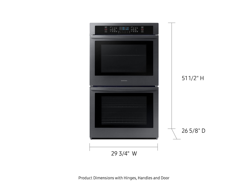 30&quot; Smart Double Wall Oven in Black Stainless Steel