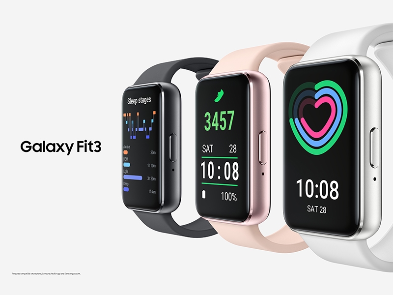 Samsung Galaxy Fit3 Dark Gray SM-R390NZAAEUB - watchesonline.com