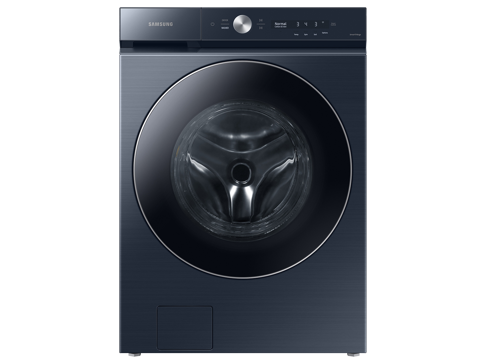 Bespoke 5.3 cu. ft. Ultra Capacity Front Load Washer with AI OptiWash™ and Auto Dispense in Brushed Navy | Samsung US