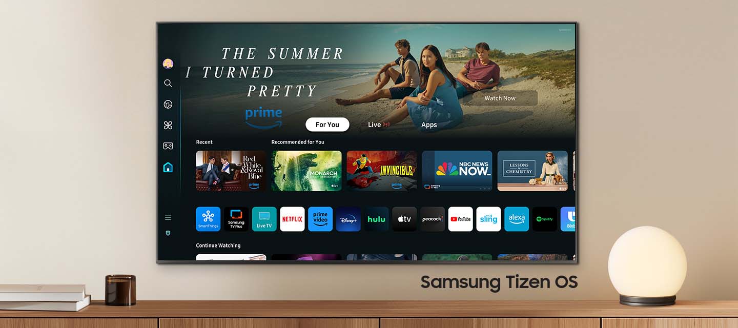 Samsung QA43QN90D Neo QLED Smart TV elegantly placed in a modern living space